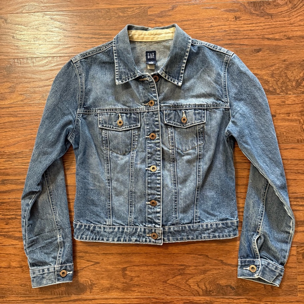 Gap Vintage Classic Blue Jean Denim Jacket Size Medium